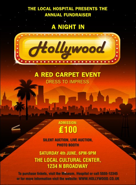 Hollywood Skyline Invitation