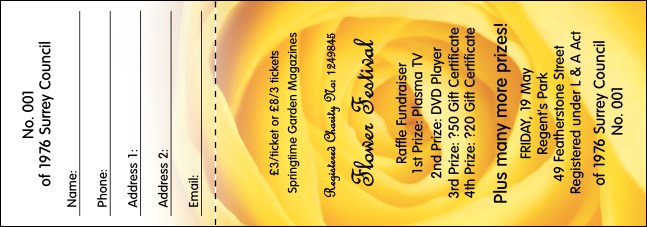 Yellow Rose Raffle