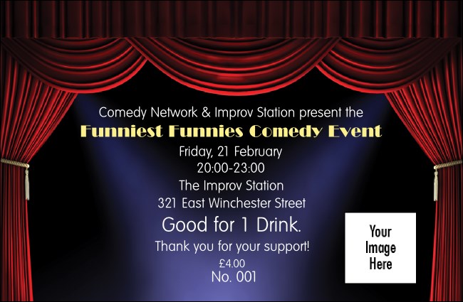 Stand Up Comedy Drink Ticket
