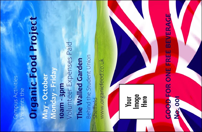 Union Flag 2 Drink Ticket Product Front