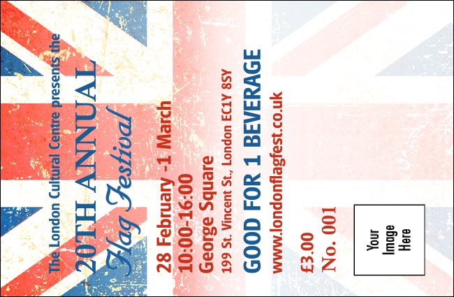 Union Flag 1 Drink Ticket Product Front