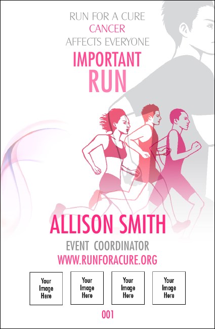 Run for a Cure Pink Drink Ticket Product Front