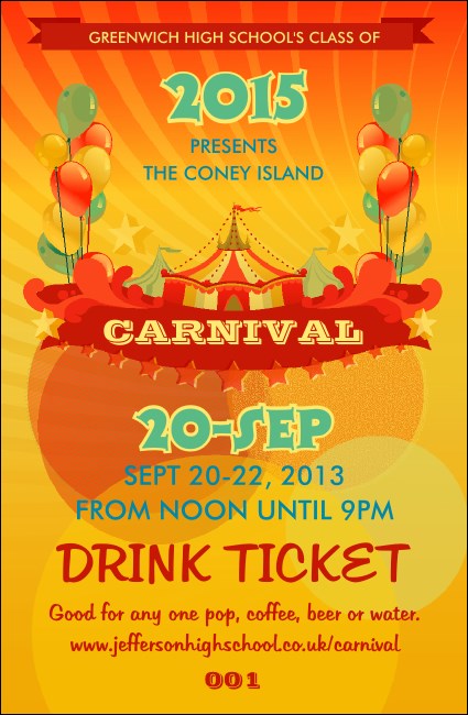 Carnival Drink Ticket