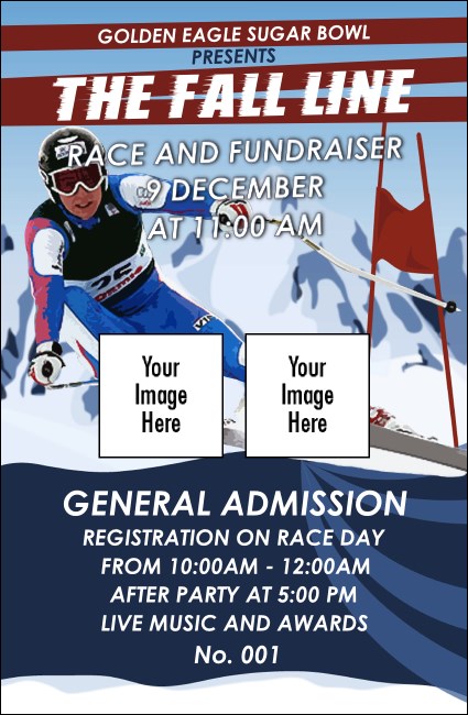 Ski Race Drink Ticket Product Front
