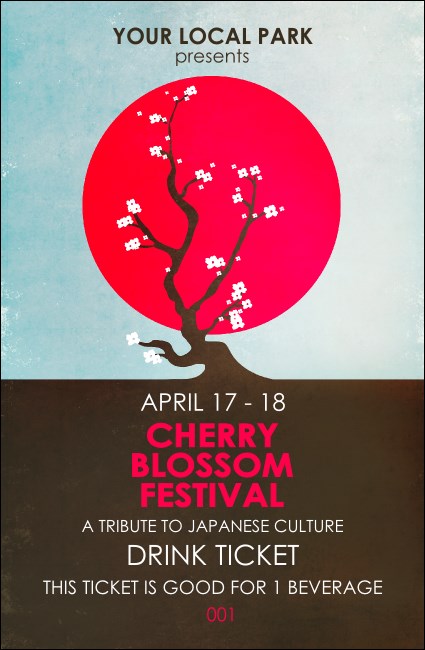 Cherry Blossom Drink Ticket