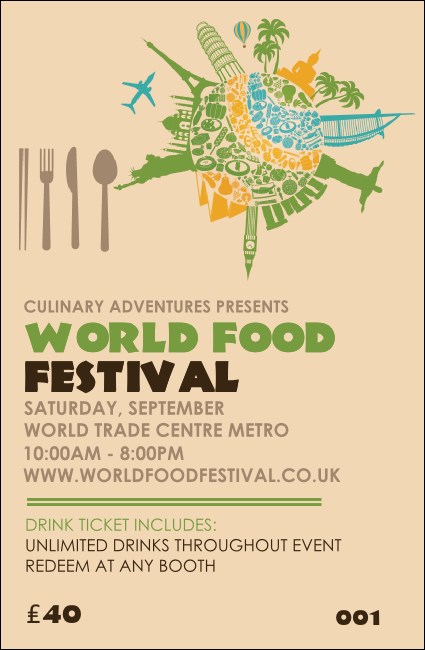 Food Festival Drink Ticket