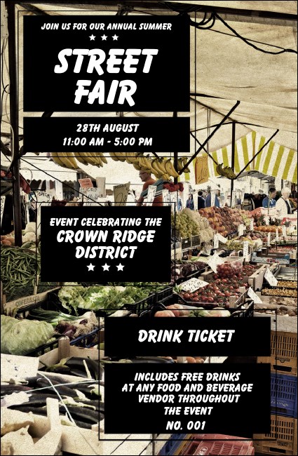 Street Fair Market Drink Ticket