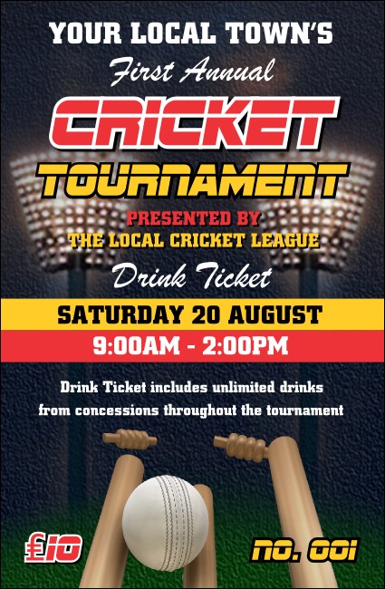 Cricket 2 Drink Ticket