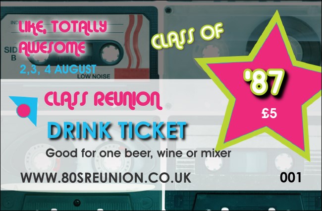 Totally 80s Drink Ticket