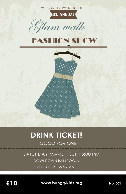 Fashion Show Drink Ticket