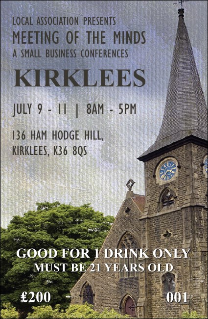 Kirklees Drink Ticket