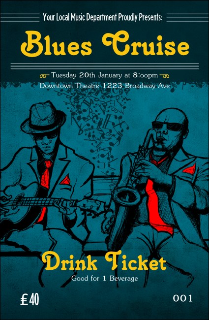 Blues Cruise Drink Ticket