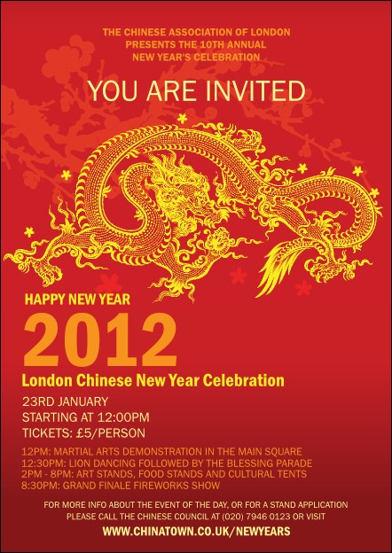 Chinese New Year Post Card Product Front