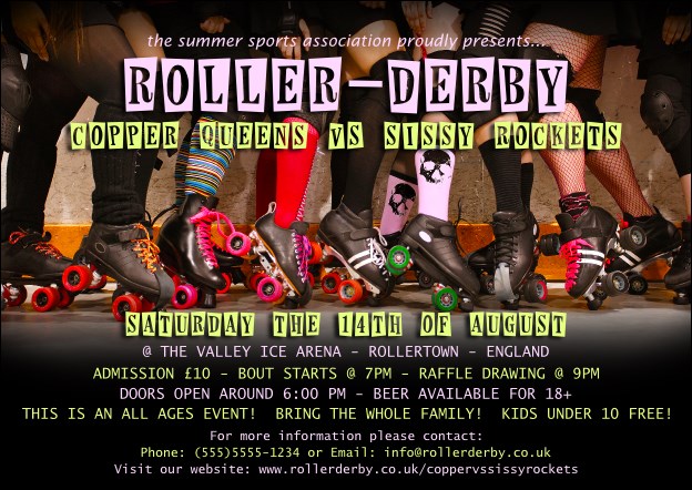 Roller Derby Legs Postcard Product Front