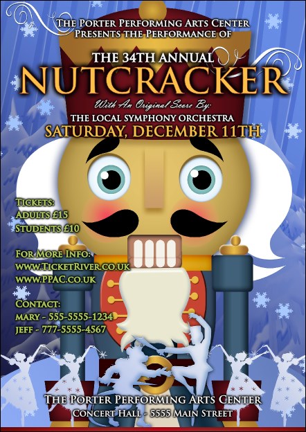 Nutcracker Ballet Postcard