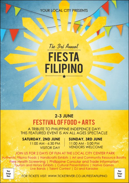 Filipino Fiesta Postcard Product Front