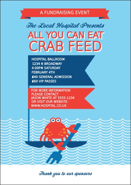 Crab Feed Postcard Product Front