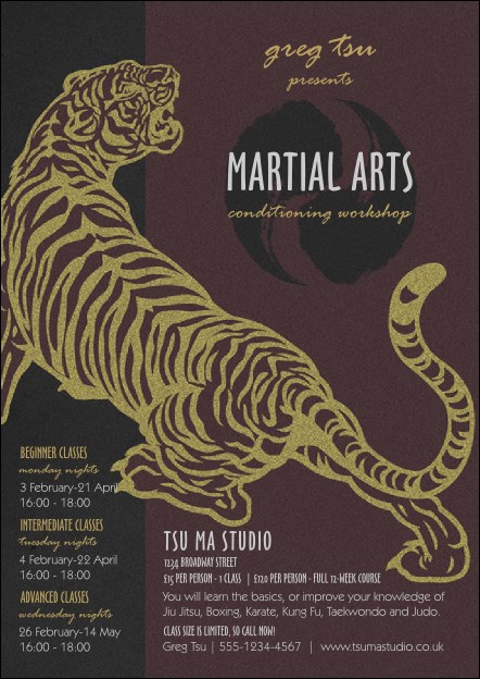 Martial Arts Postcard