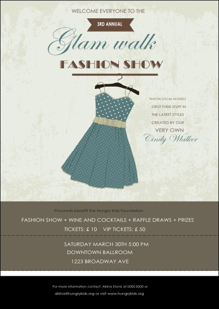 Fashion Show Postcard Product Front
