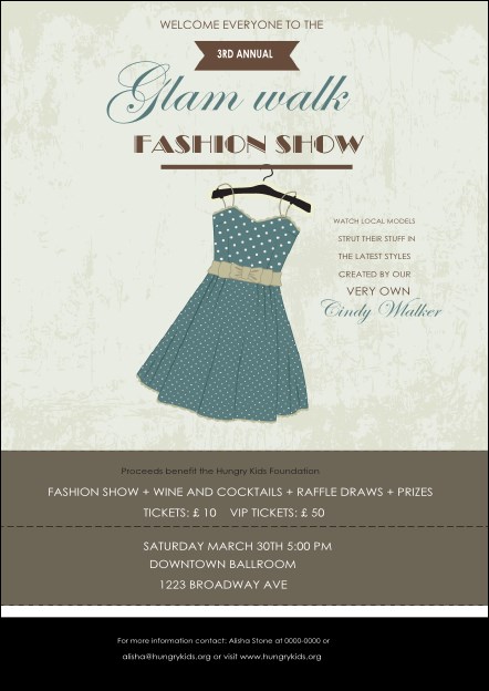 Fashion Show Postcard