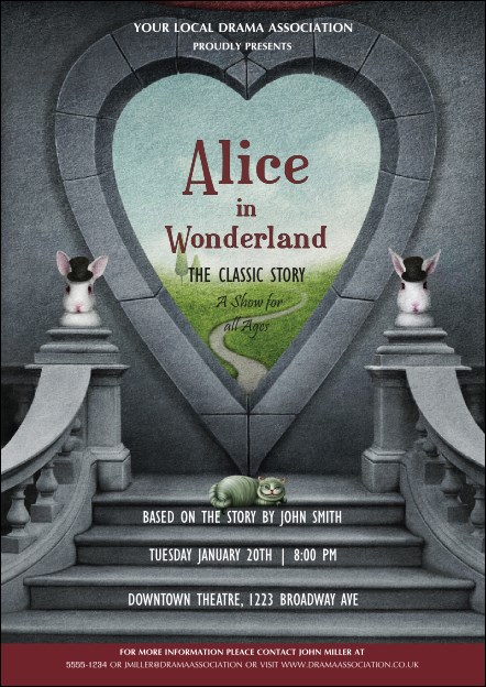 Alice in Wonderland Postcard Product Front