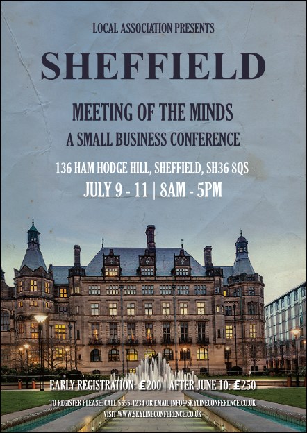 Sheffield Postcard Product Front