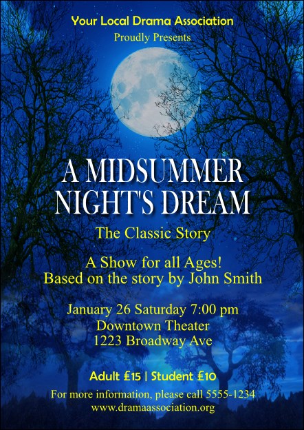 Midsummer Night's Dream Postcard