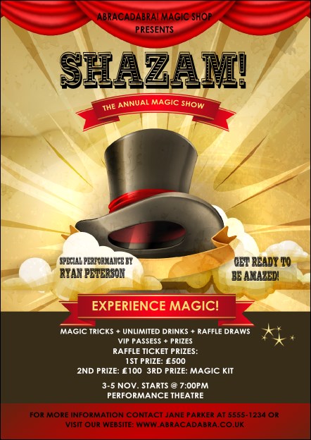 Magic Show Postcard Product Front