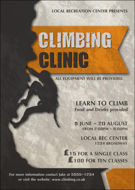 Climbing Postcard