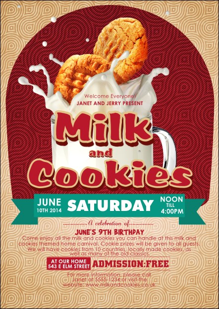 Milk & Cookies Postcard Product Front