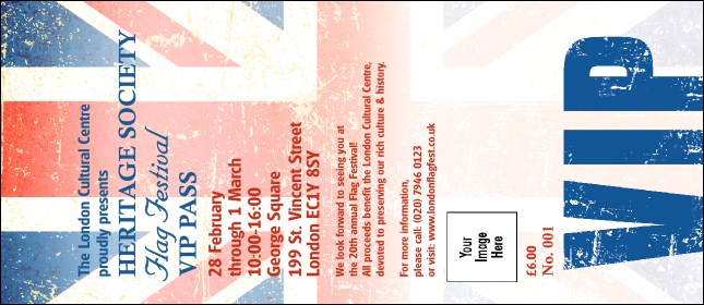Union Flag 1 VIP Pass Product Front