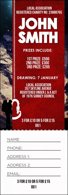 Mountaineering Raffle Ticket