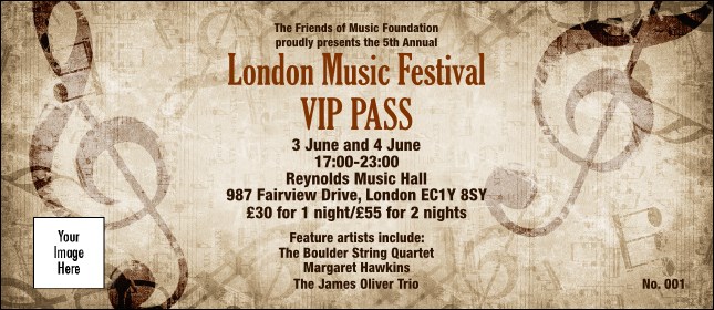 Music Festival 2 VIP Pass Product Front