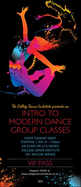 Modern Dance Black VIP Pass