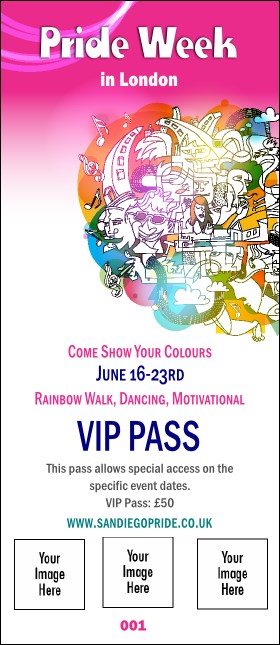LGBT Pride VIP Pass Product Front