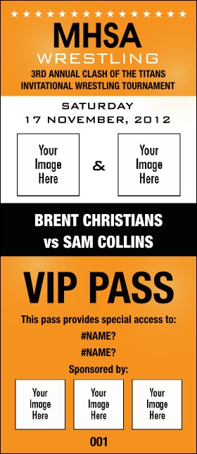 Versus All Purpose VIP Pass (Orange)