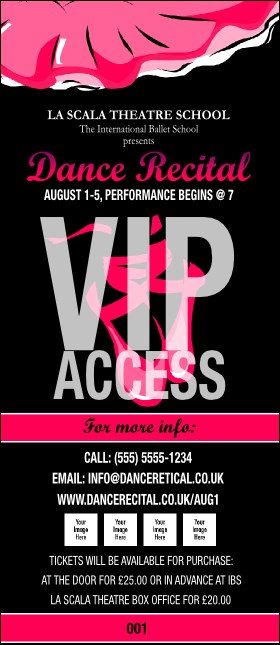 Dance Recital VIP Pass