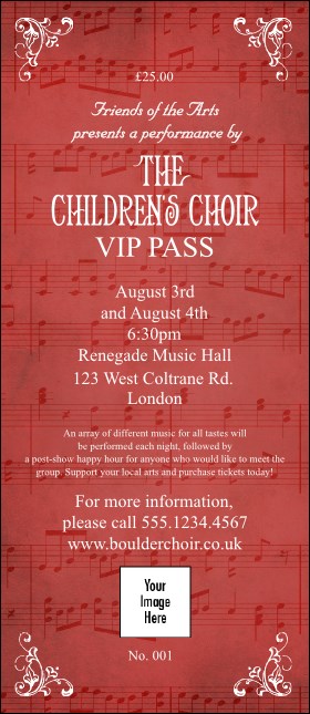 Choir VIP Pass Product Front
