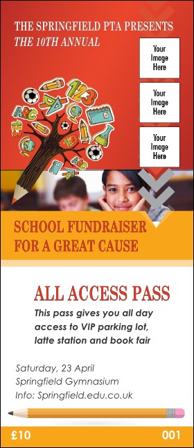 Fundraiser Education VIP Pass Product Front