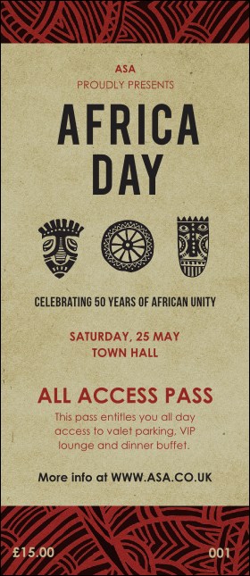 African Theme VIP Pass