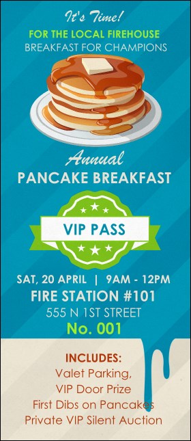 Pancake Breakfast VIP Pass Product Front