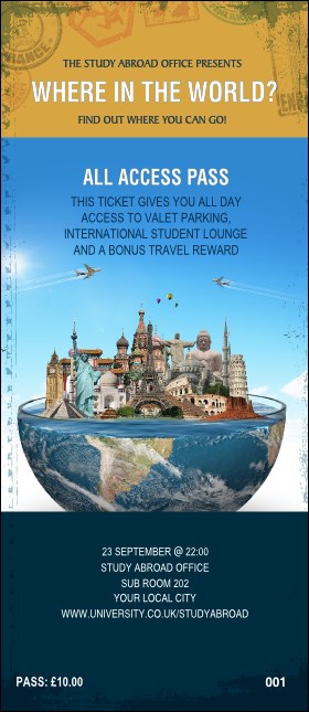 World Travel VIP Pass Product Front