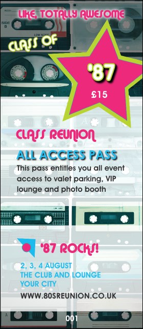 Totally 80s VIP Pass