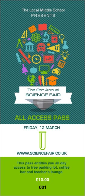 Science Fair VIP Pass Product Front