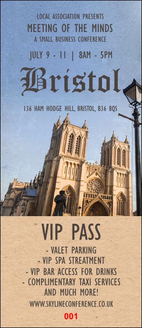 Bristol VIP Pass Product Front