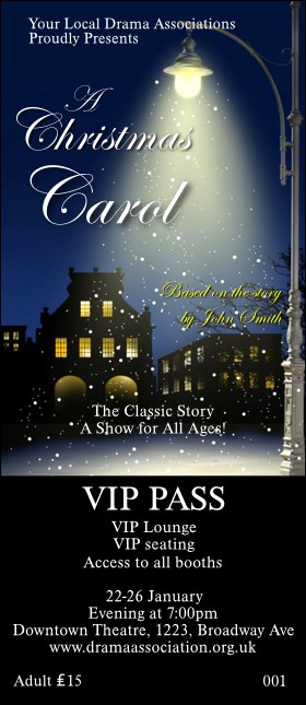 Christmas Carol VIP Pass