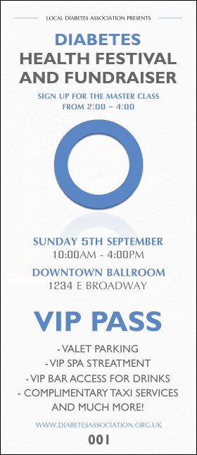 Diabetes VIP Pass Product Front