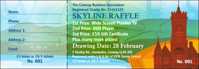Wales Raffle Ticket Product Front