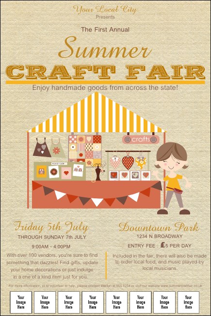 Craft Fair Logo Poster Product Front