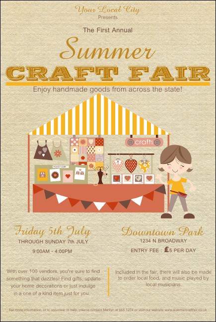 Craft Fair Poster Product Front